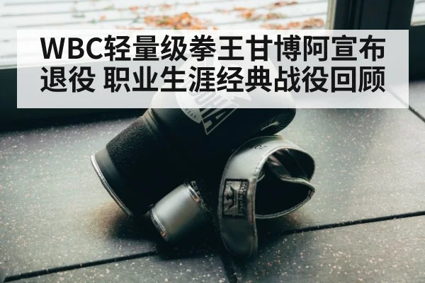 WBC轻量级拳王甘博阿宣布退役 职业生涯经典战役回顾